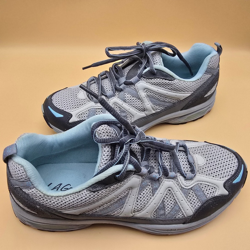 LA Gear Vantage Point Mens Grey Blue Athletic Running Shoes AD8R133 Size 10‎